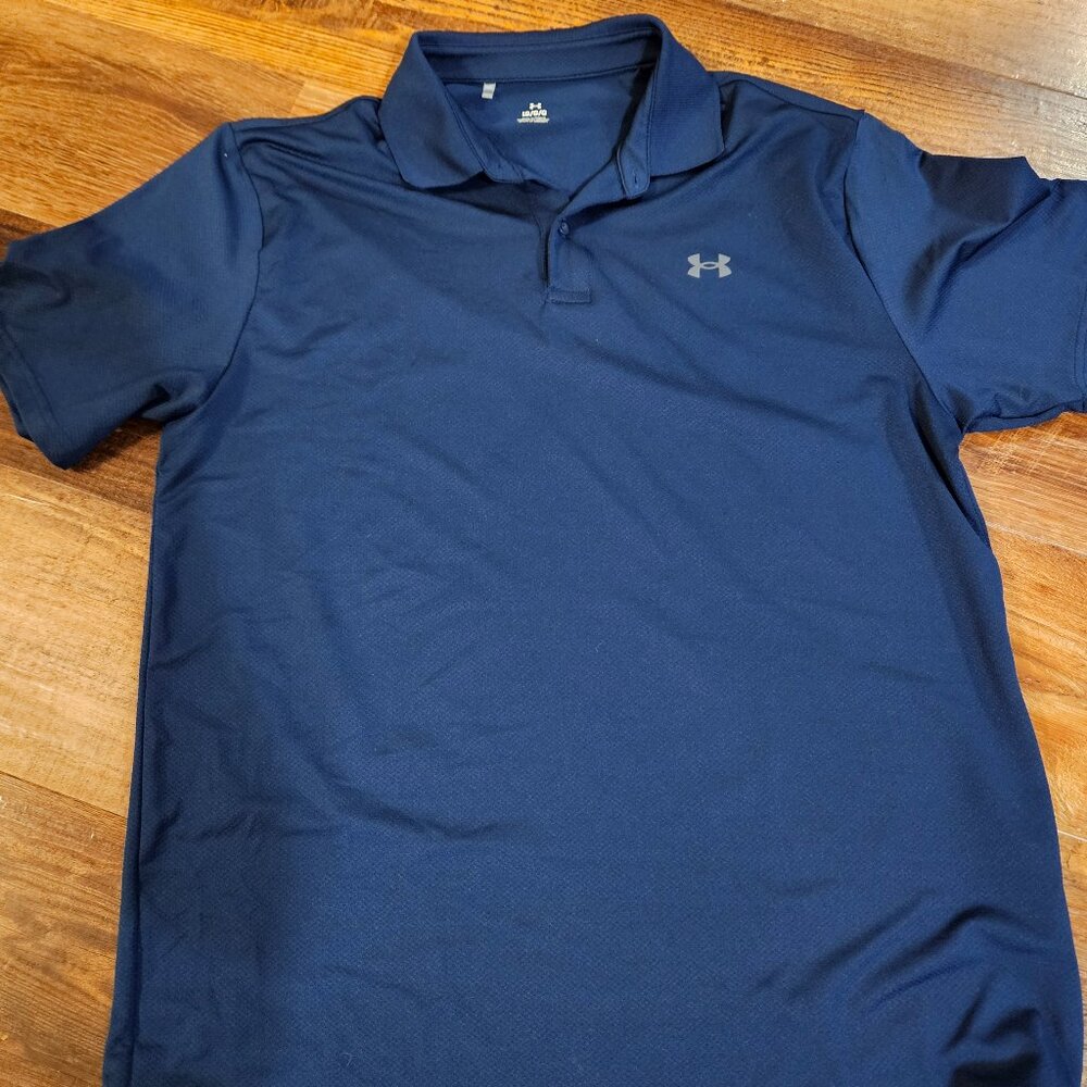 Men's Navy Under Armour Polo